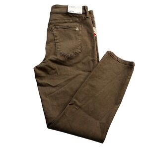 Sam Edelman The Kitten Skinny Ankle Size 14/32 Olive  Brown Denim Mid‎ Rise NWT